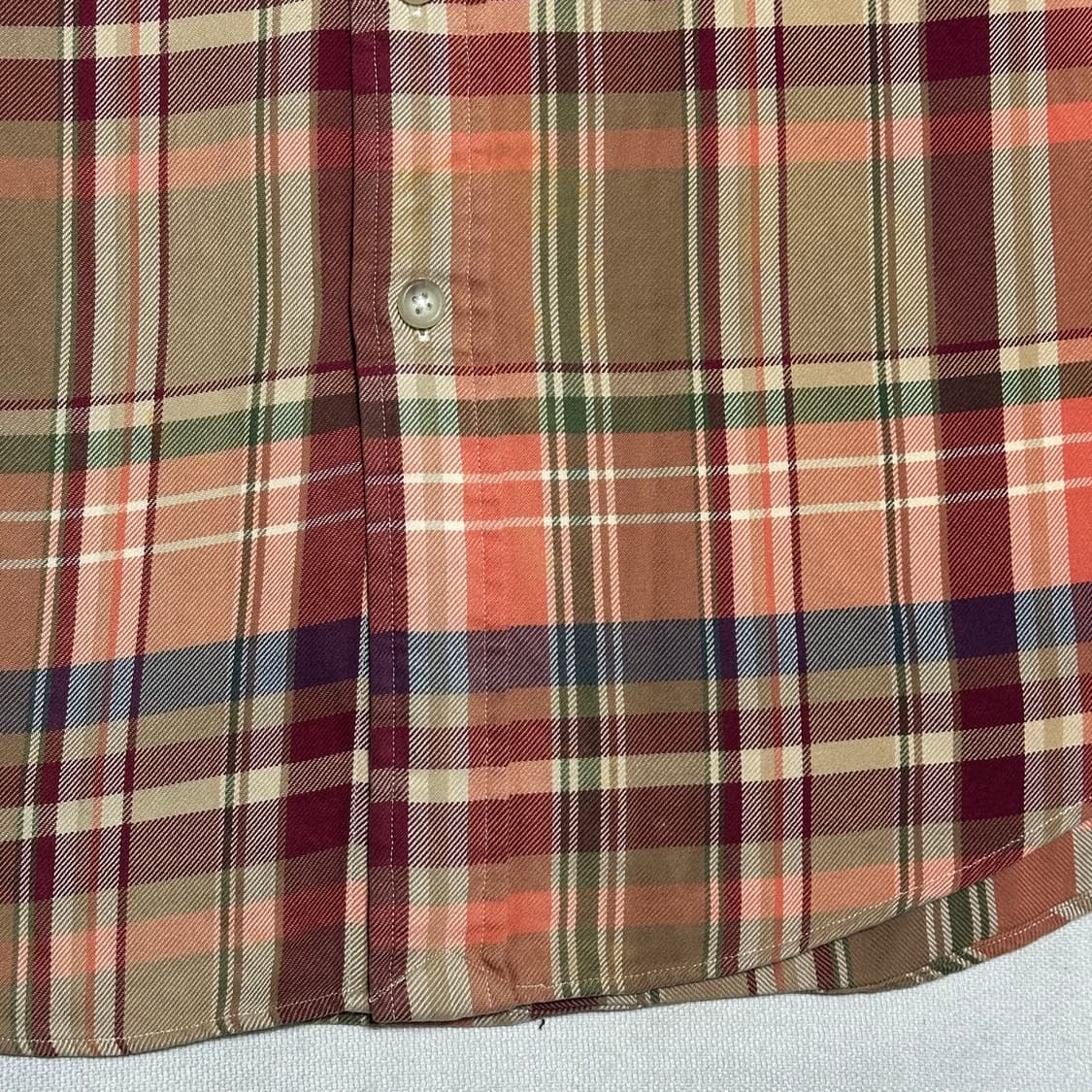 XL 폴로랄프로렌 커스텀 핏 타탄 체크 셔츠 상품이미지6