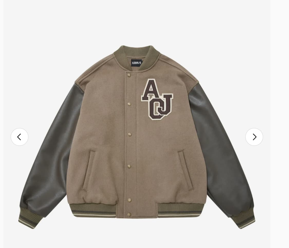 (아조바이아조)
Oversized Varsity StadiumJacket 상품이미지1