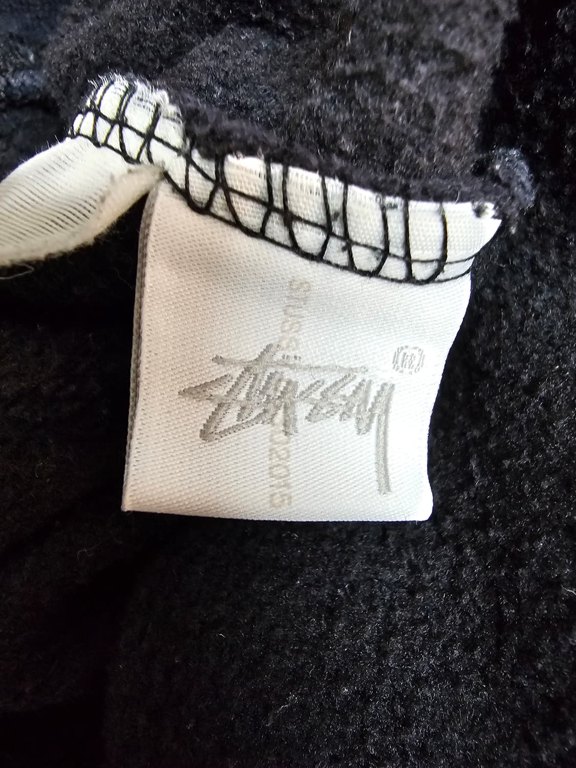 스투시 블랙 기모 후드집업 M 상품이미지6