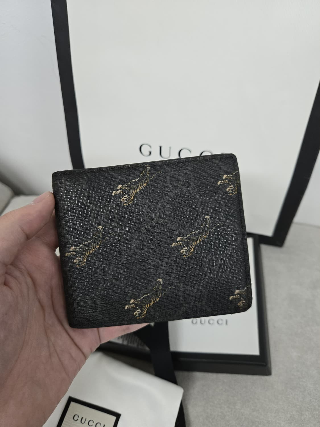 [보증서 정품]구찌 점핑 타이거 반지갑 상품이미지2