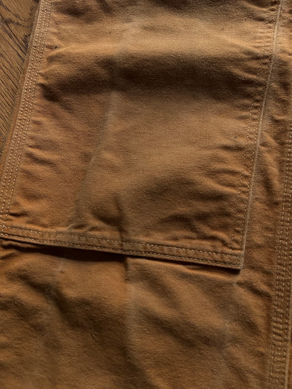 [36]칼하트 Made in USA 더티워싱 브라운 더블니 워크 팬츠 상품이미지5