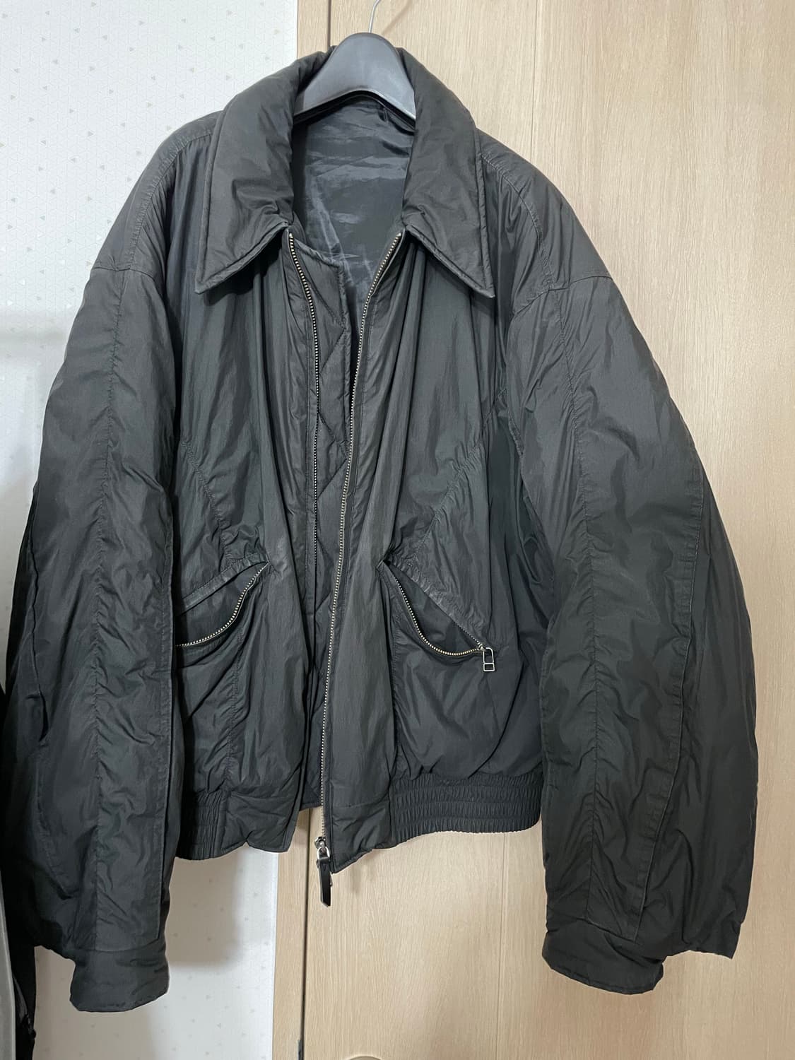 쿠어 블루종 MA-1 블랙 아우터(M) 상품이미지2