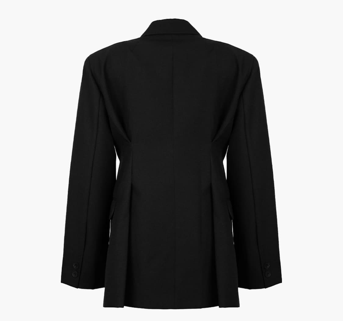 새상품)러프넥 라인커브자켓 상품이미지3