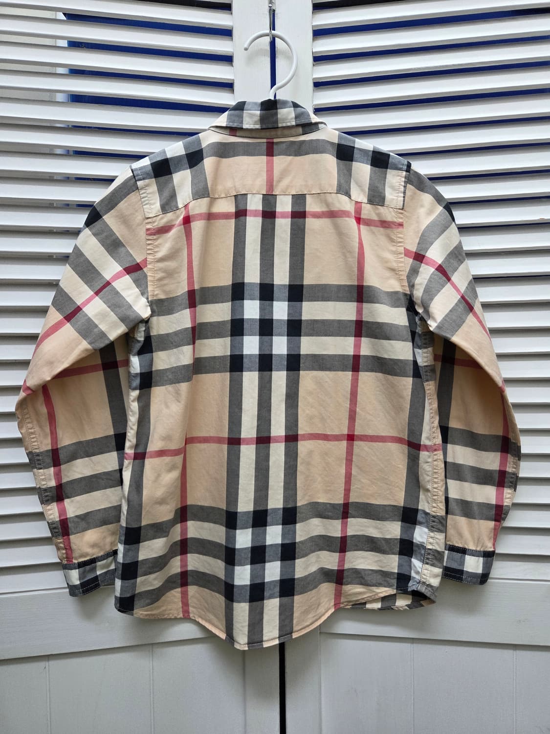 버버리 키즈 노바체크 셔츠 8Y 상품이미지5