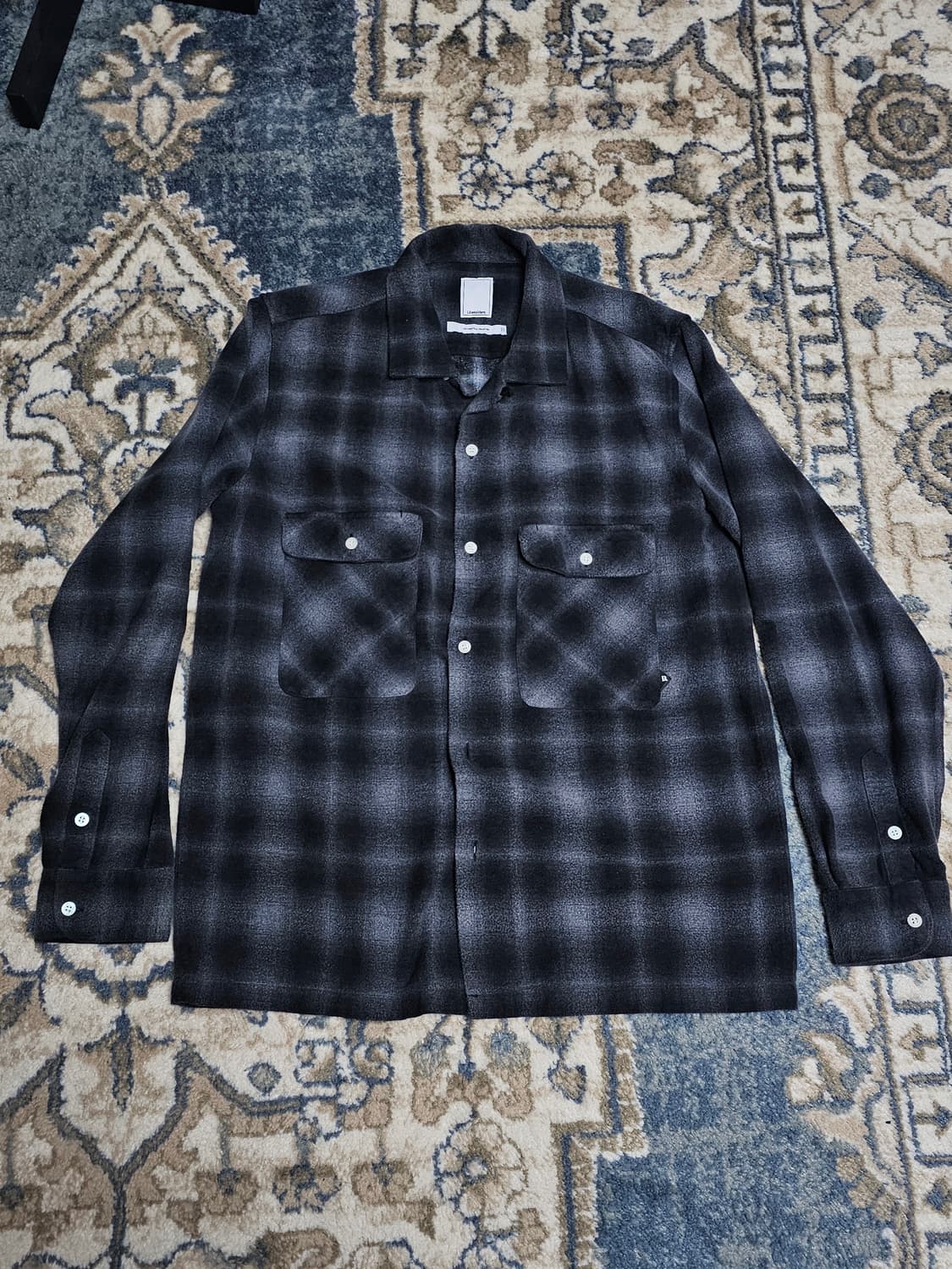 [L] 리버레이더즈 옴브레 체크 플란넬 셔츠 상품이미지2