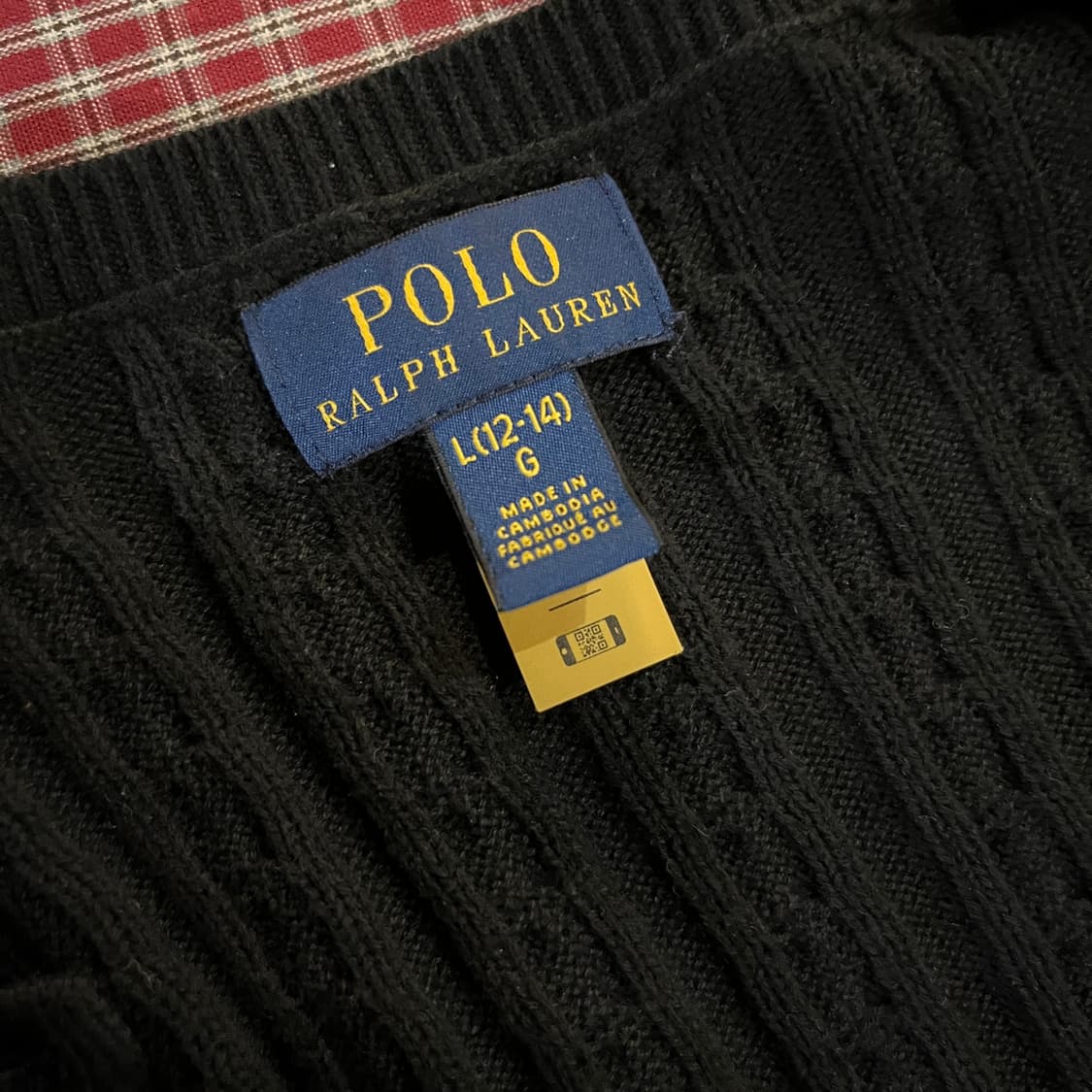 폴로랄프로렌 케이블 니트 가디건 블랙 상품이미지8