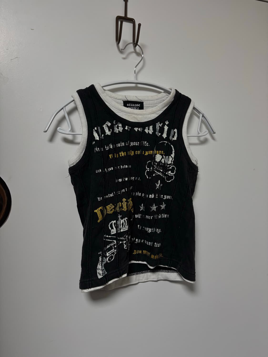 펑크 스컬 슬리브리스 상품이미지1