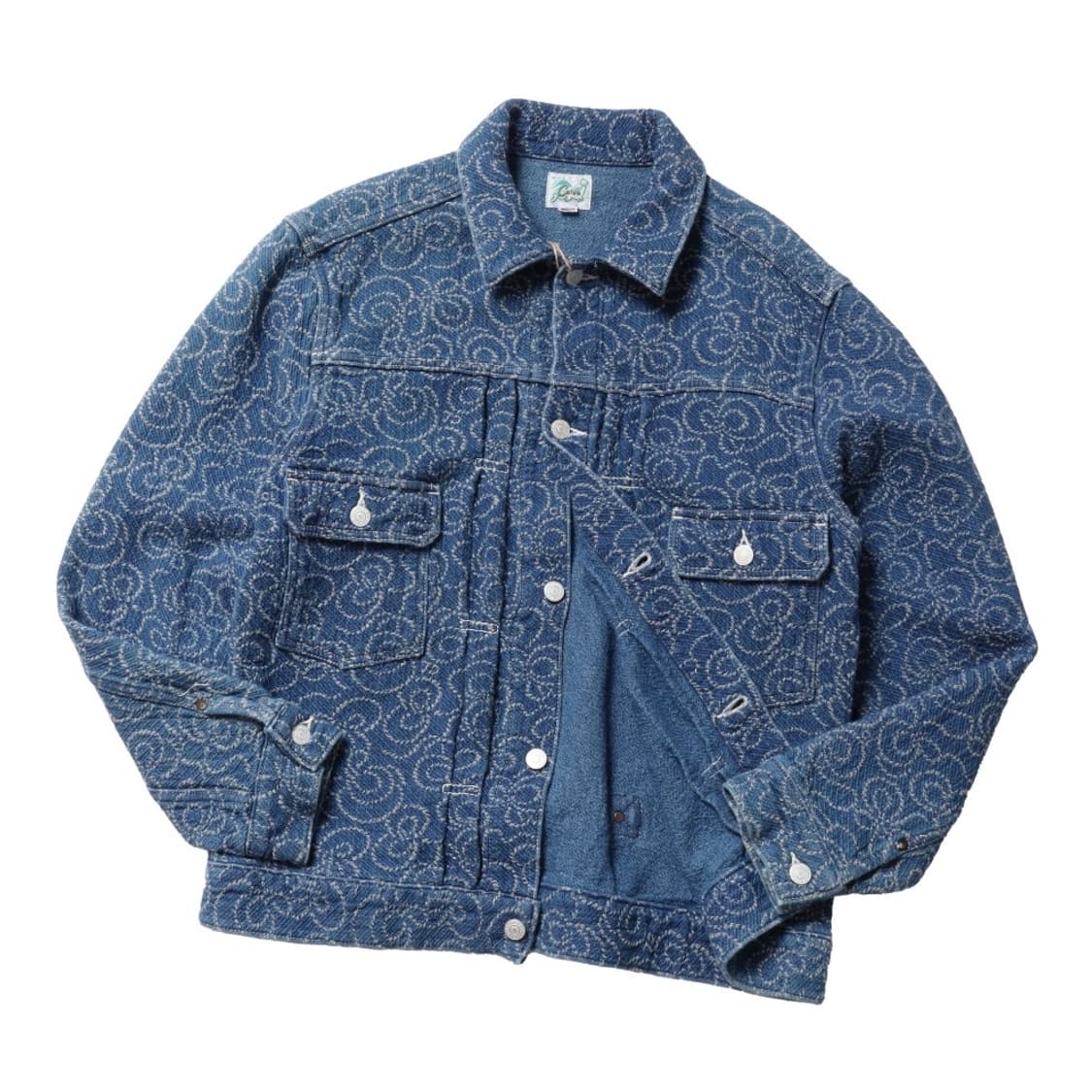 칼리 Calee Jacquard Type Two Denim Jacket  상품이미지5