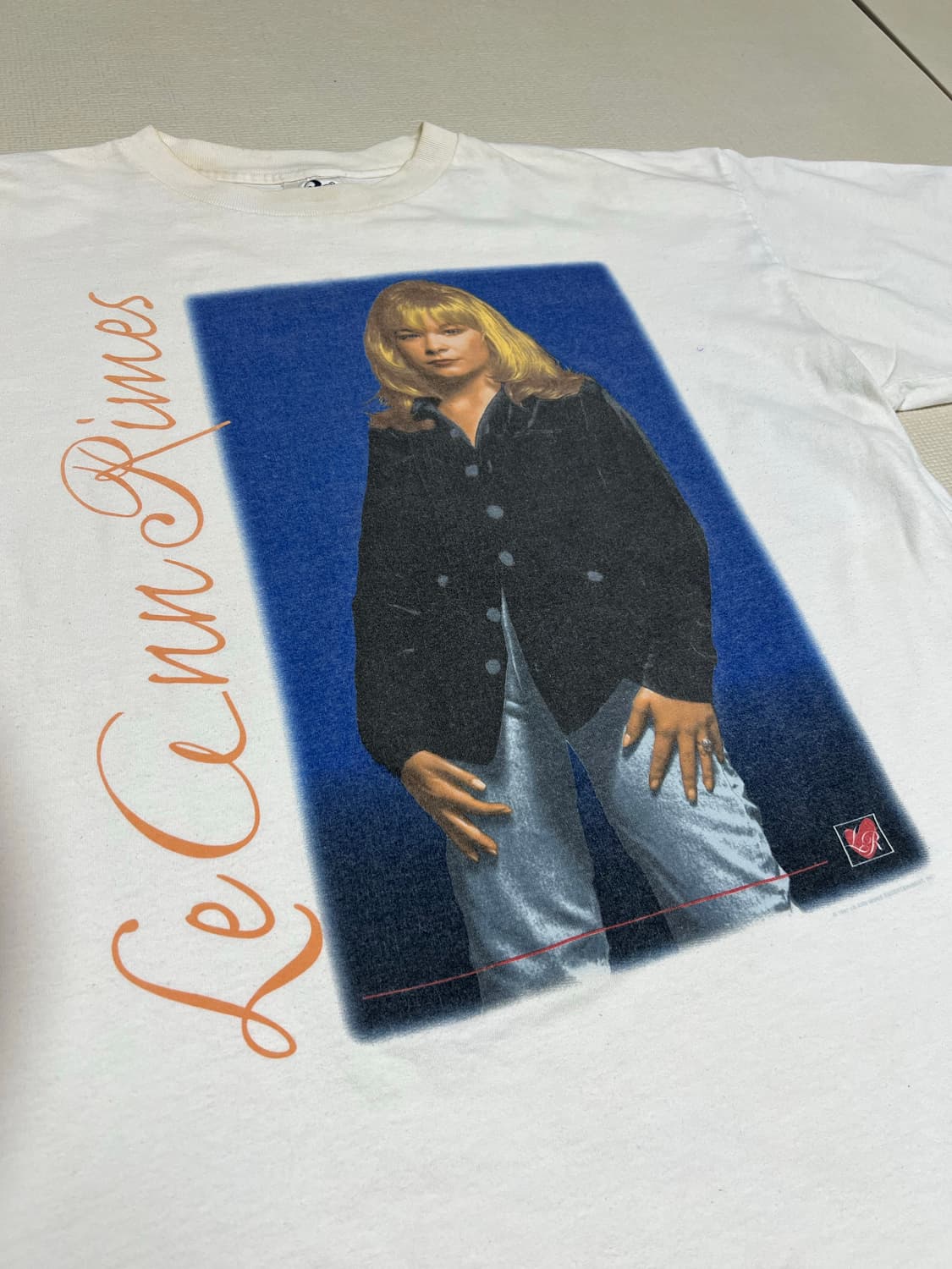 90s 리앤 라임스 LeAnn Rimes 프린팅 티셔츠 XLㅈ 상품이미지2