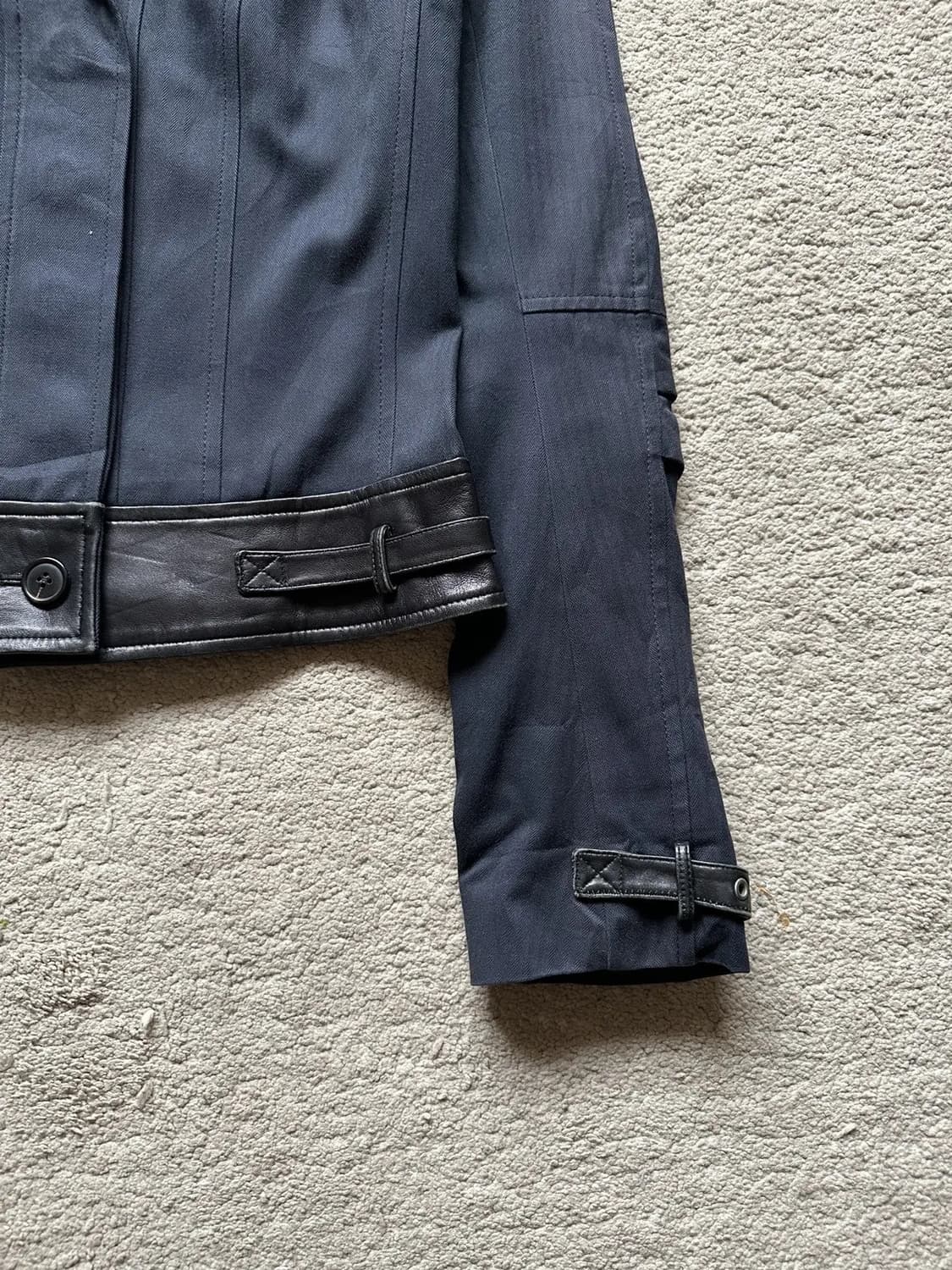 2003fw 존 갈리아노 레더 트림 자켓 상품이미지4