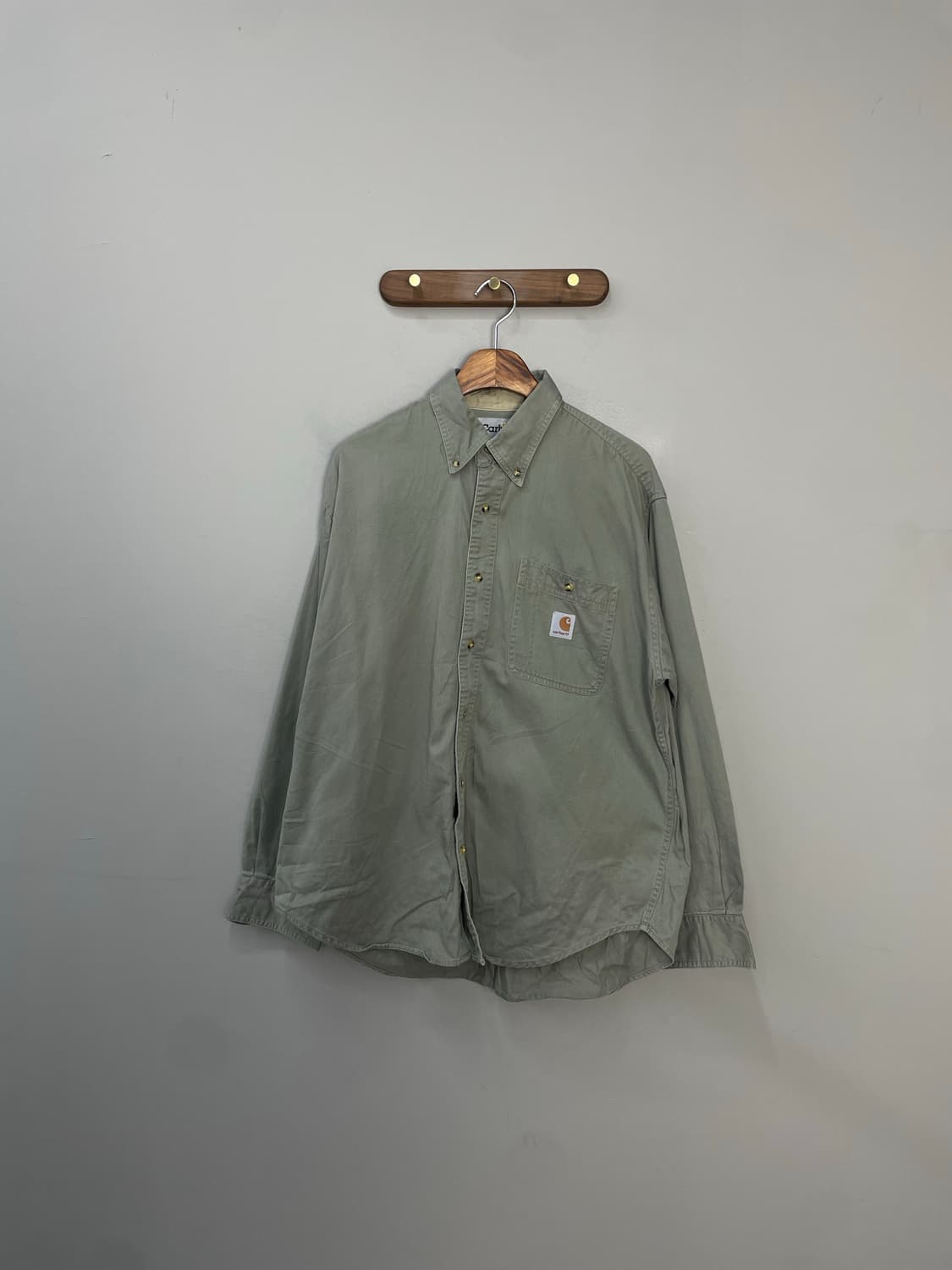 칼하트 카키 워크 셔츠 H1622 상품이미지2