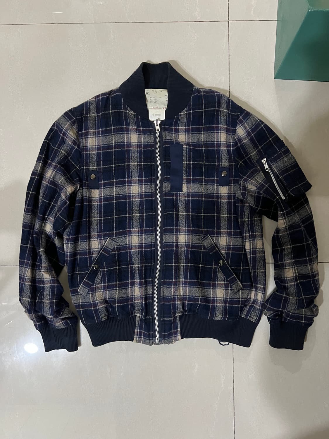 sacai check flannel wool ma-1 상품이미지1