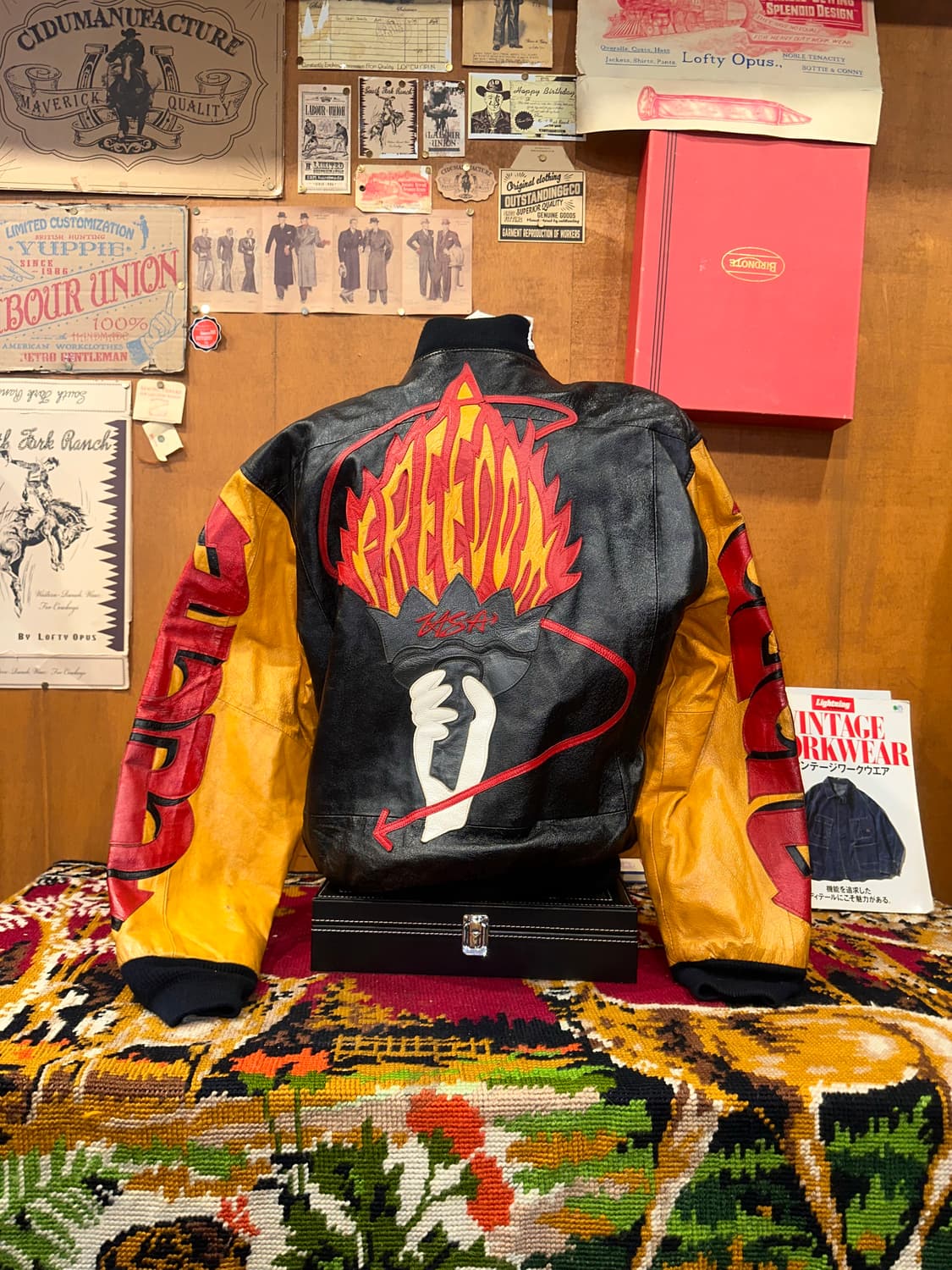 ( XL-2XL ) 레더자켓 항공점퍼 항공자켓 빈티지가죽 봄버자켓  상품이미지4