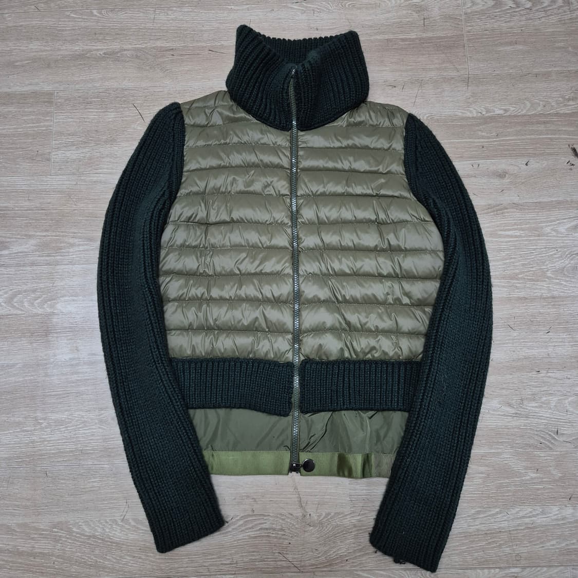 하이브리드 패딩 집업 니트 가디건 M(95) 상품이미지1