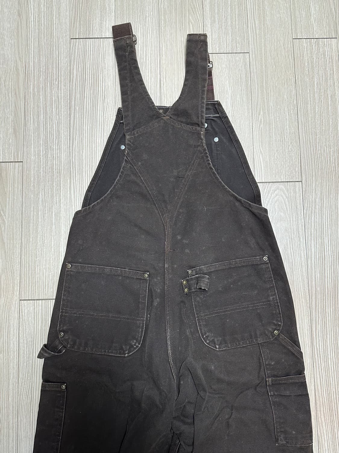 칼하트 브라운 오버롤 멜빵 상품이미지4