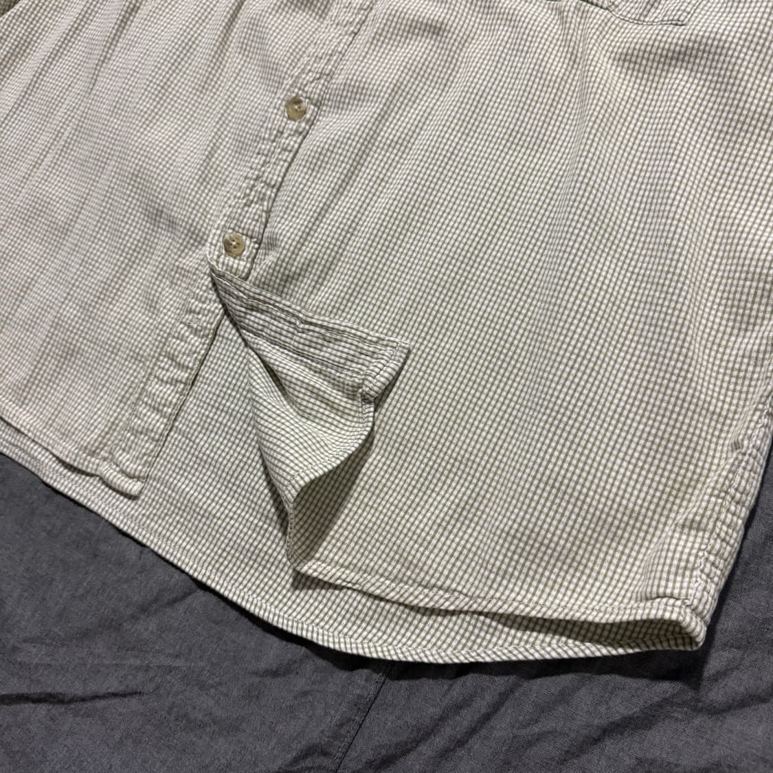 Vintage Gingham Check S/S Fishing Shirts 상품이미지5
