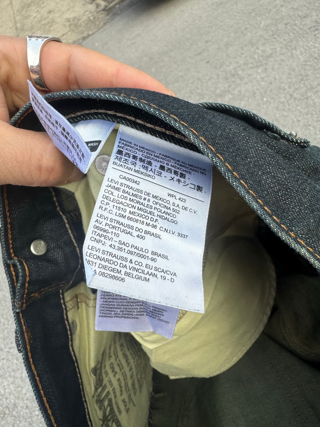 리바이스 빈티지 505 워싱 데님 팬츠 34/32 상품이미지6