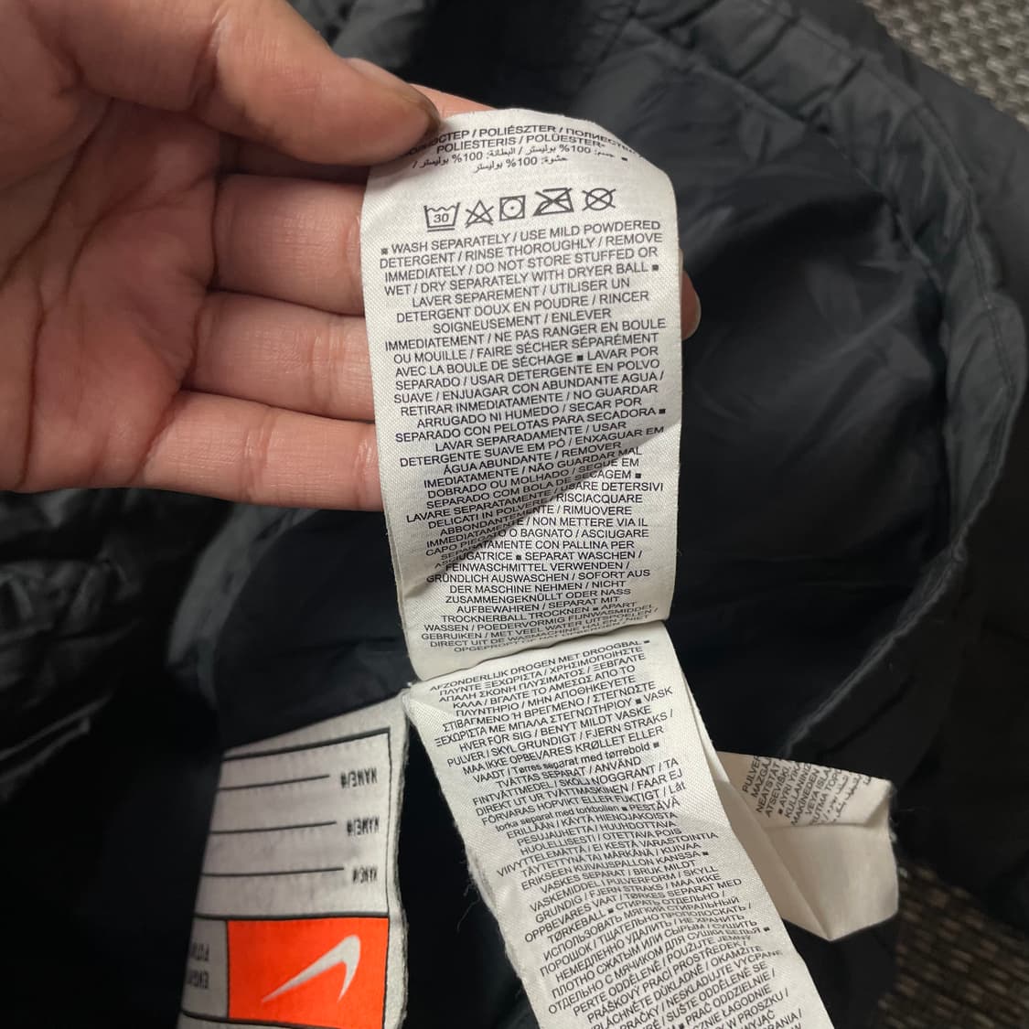 나이키 블랙 바람막이 경량 패딩 XL  상품이미지7