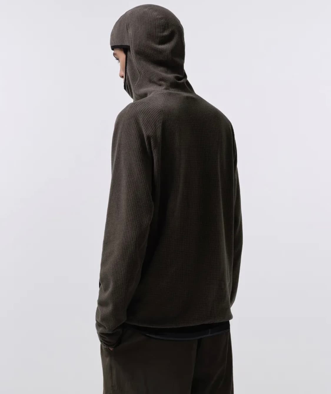 시티 레저 그리드 폴라 플리스 바라클라바 후디드 집업 [머드 그레이]  상품이미지2