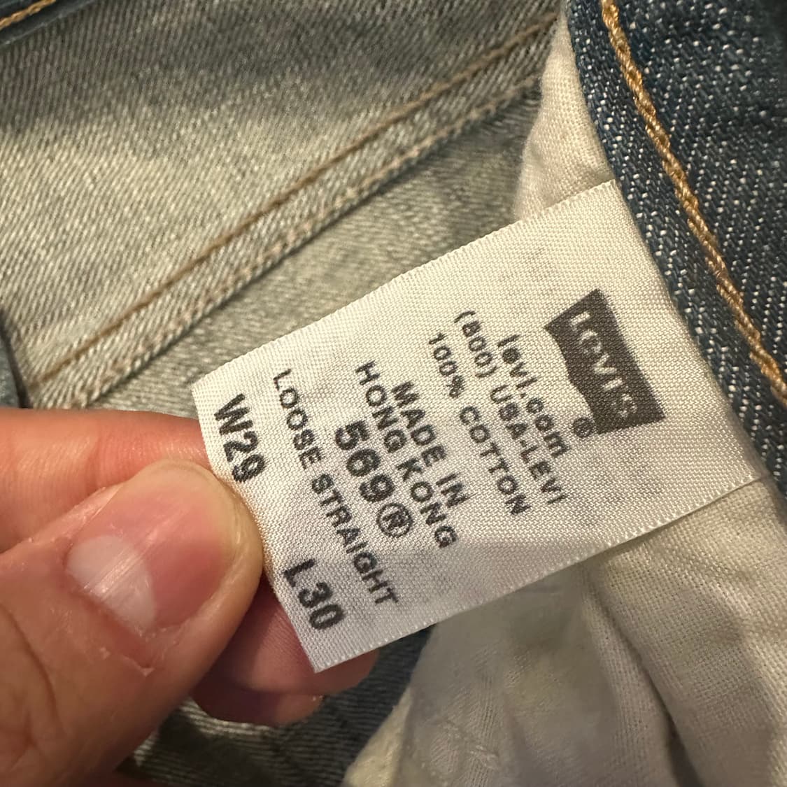 00s 리바이스 569 루즈 스트레이트 데님 상품이미지5