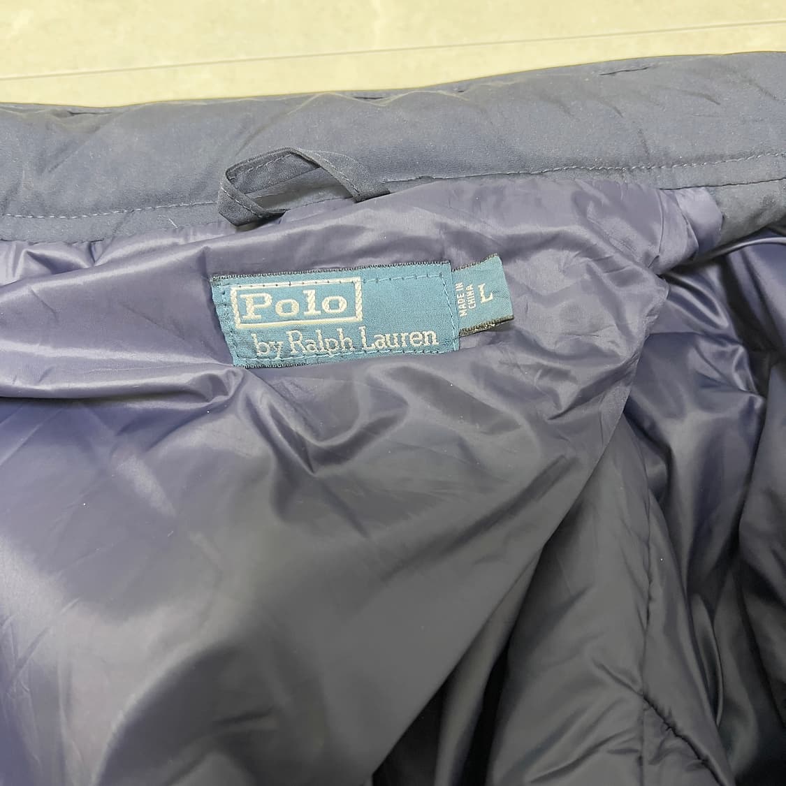 (우체국 택포가격) 폴로 랄프로렌 USA 레이싱팀 패딩점퍼자켓 네이비 L 상품이미지3