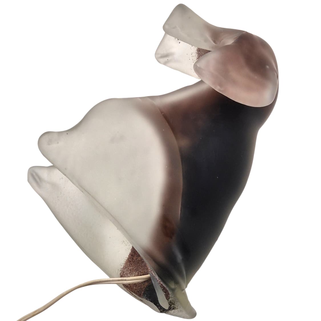 70s 이와타 샌드블라스트 불투명 대형 강아지 램프 상품이미지8