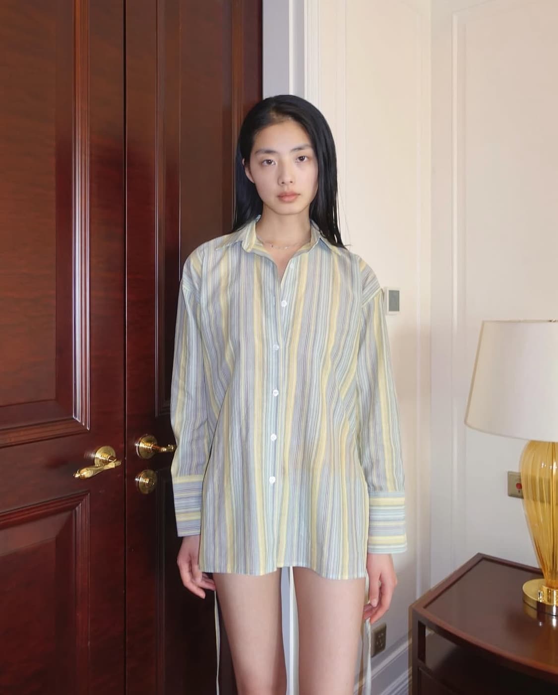 누아누 셔츠 Tira Shirt_Pistachio, 1사이즈 상품이미지1