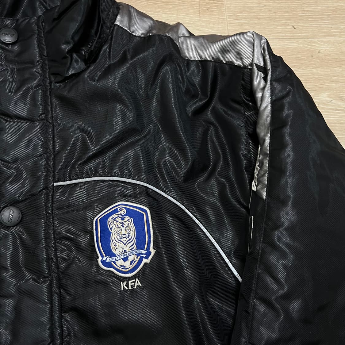 KFA 대한민국 축구 협회 롱패딩 돕바 점퍼 [유광 블랙] M/95 상품이미지4