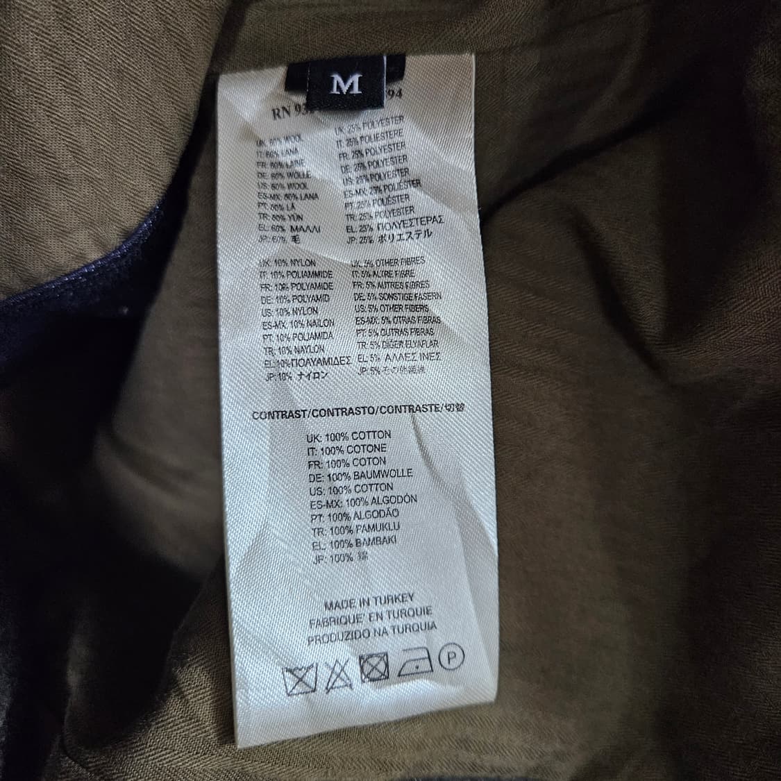 DIESEL 디젤 카키 암 포켓 더블 숏코트 상품이미지4