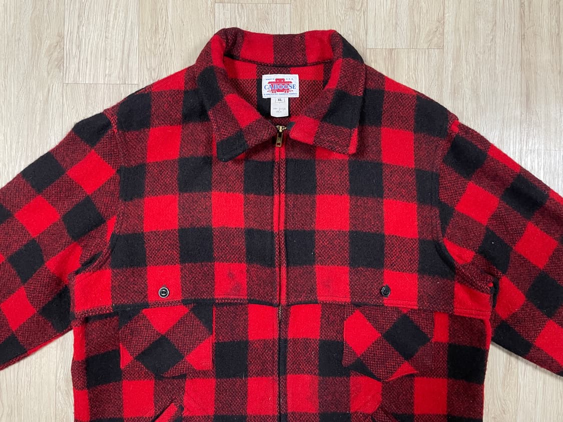 105) 70's 카부스 체크 울 매키노자켓(미국제)RRL&LVC&폴로 상품이미지5