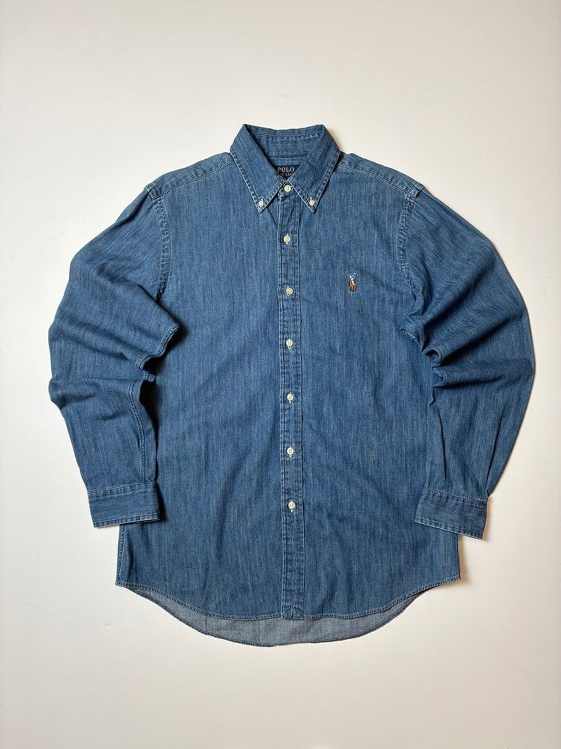 폴로 랄프로렌 큐알 신형 워시드 데님 셔츠 PN8787 상품이미지1