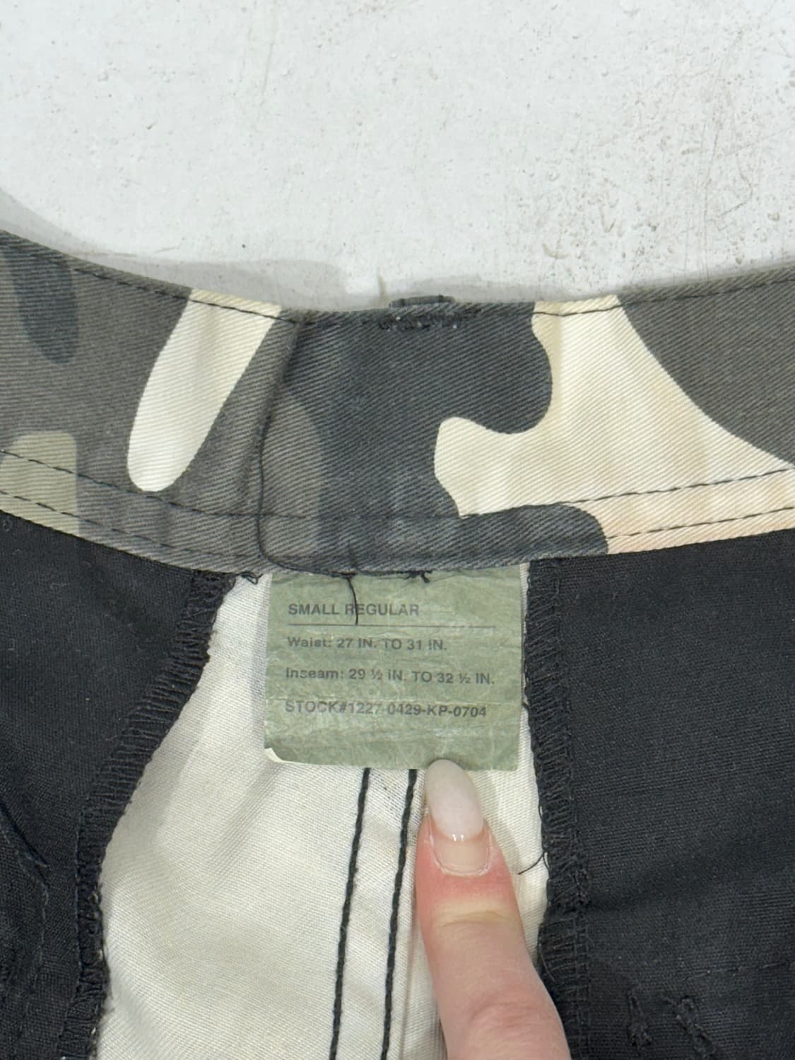 빈티지 카키 밀리터리 카모 와이드 카고 팬츠 군대 바지 상품이미지7