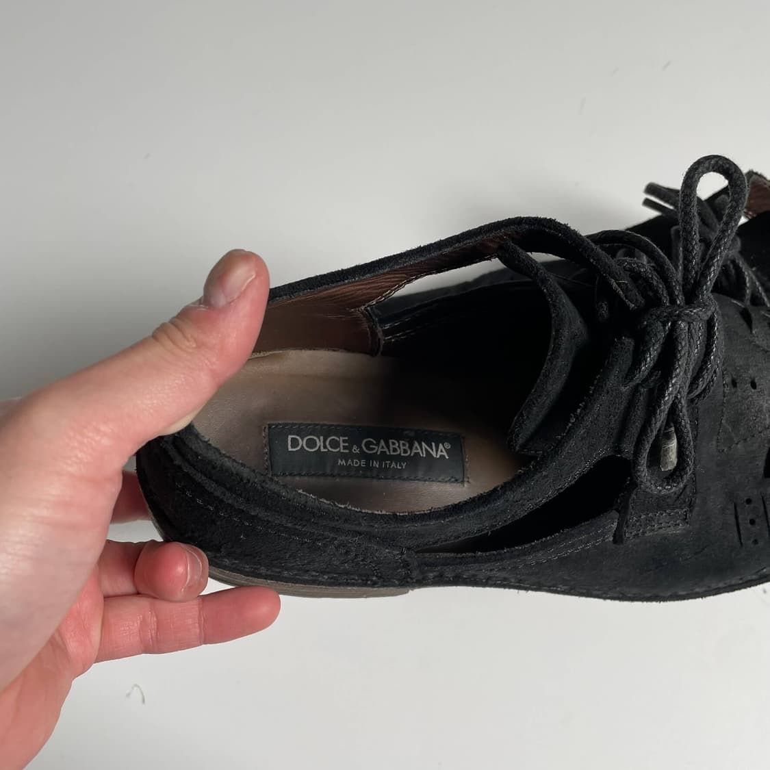 Dolce&gabbana 홀 포인트 스웨이드 슈즈 (280) 상품이미지7