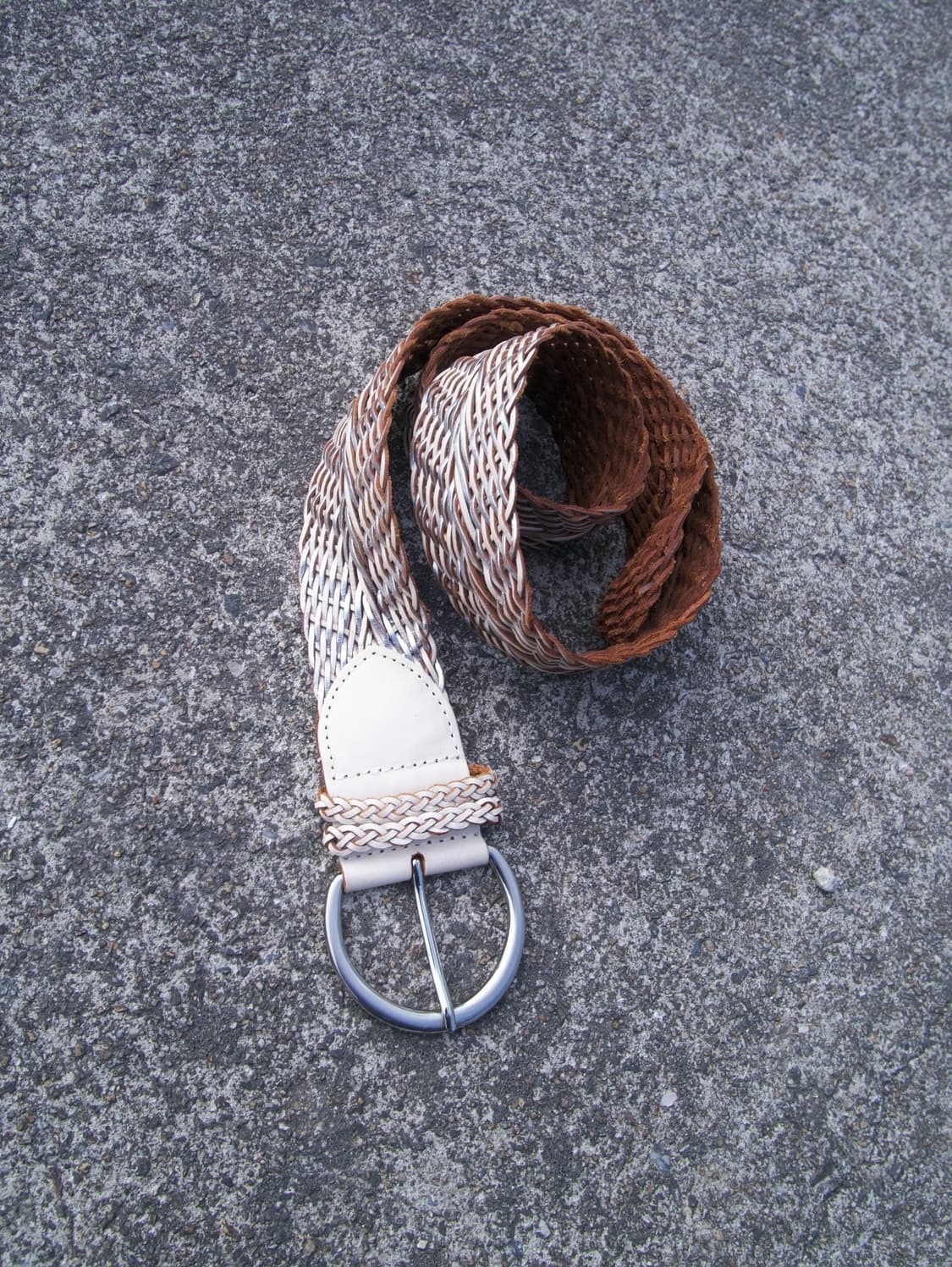 [UNTITLED] twist silver leather belt 상품이미지1