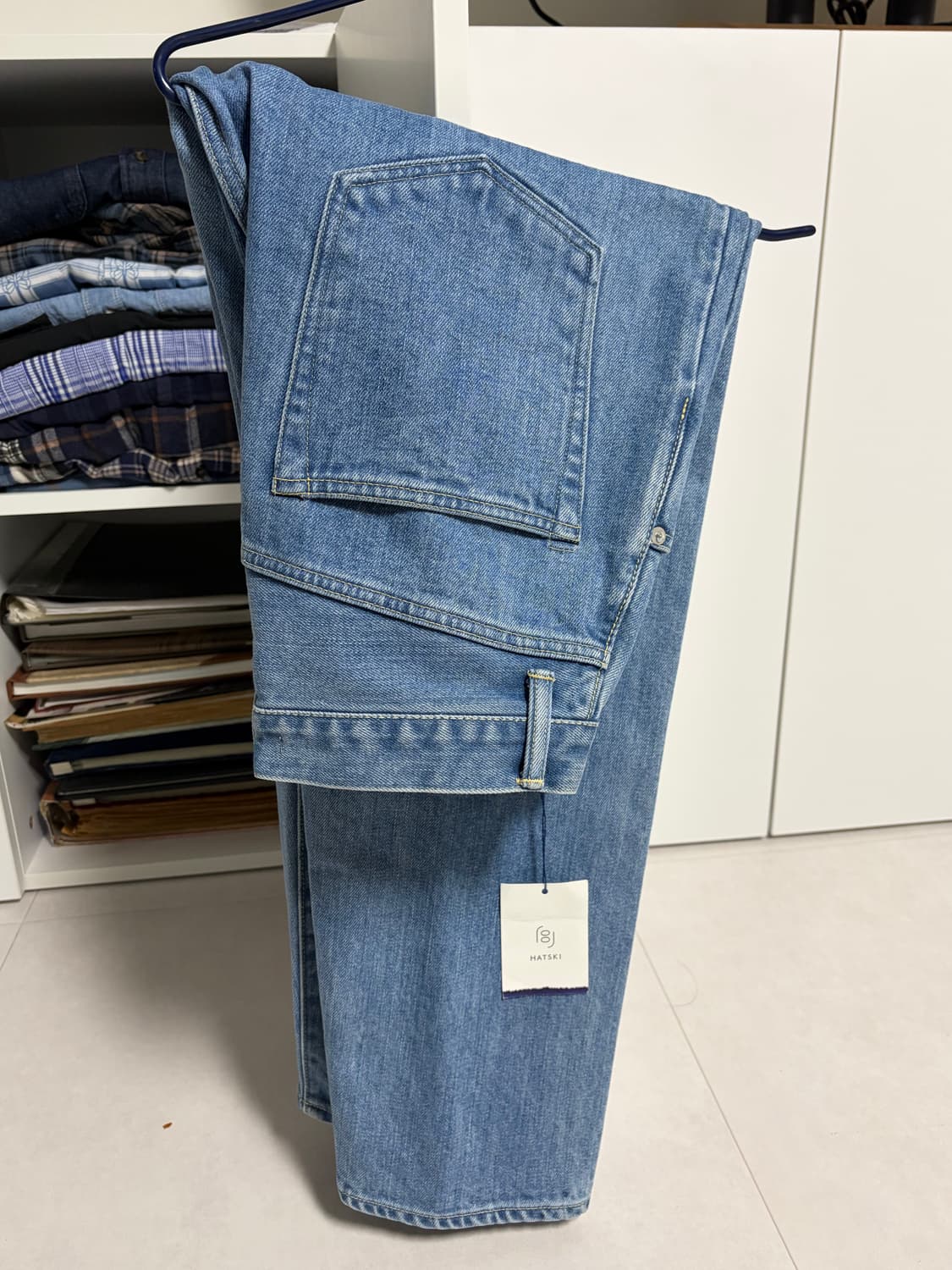 하츠키 루즈테이퍼드 아이스블루 2사이즈 상품이미지2