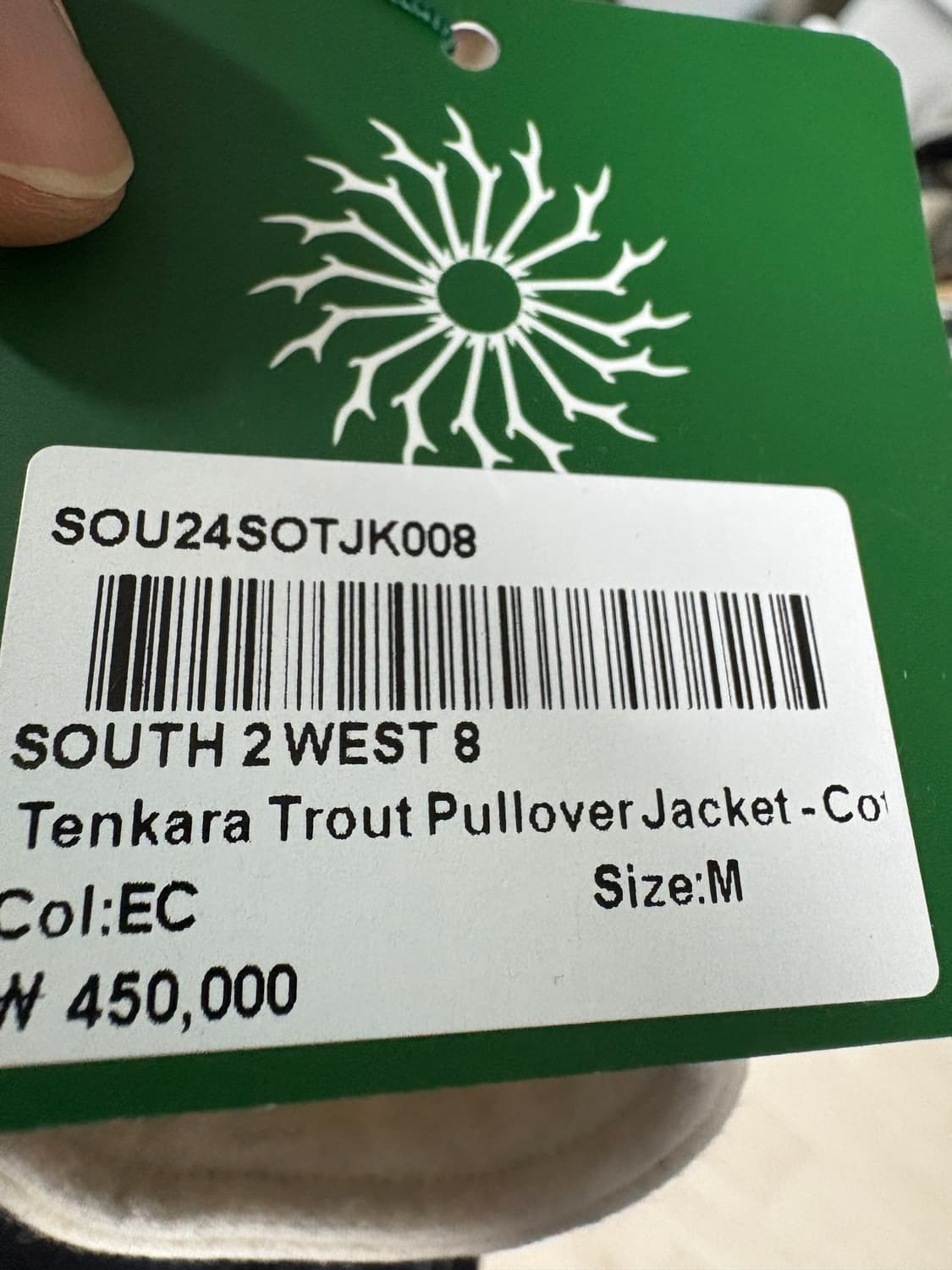 [M] Soth2West8 텐카라 트라웃 풀오버 자켓 상품이미지2