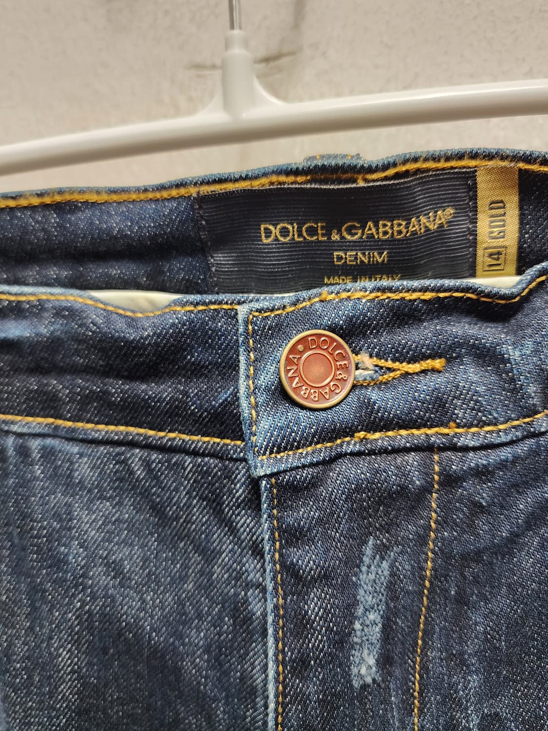 D&G 돌체앤가바나 14GOLD 가죽패치 데님 상품이미지4