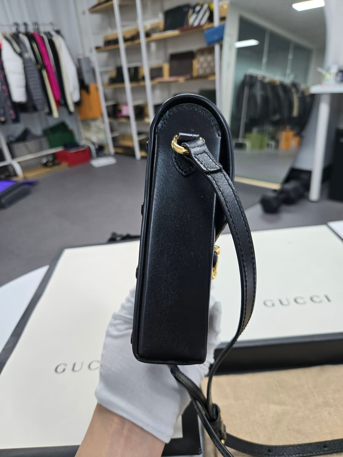 [A급컨디션]구찌 홀스빗 폰 홀더백 상품이미지4