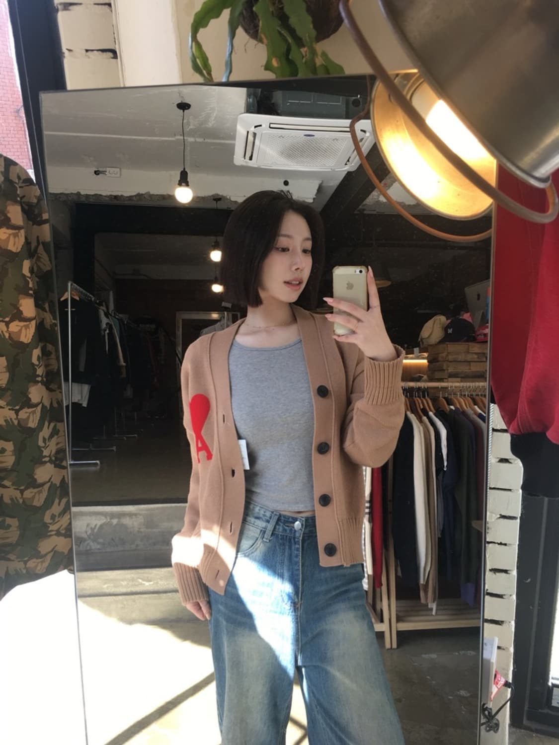 16435 - 아미 베이지 빅하트 가디건 상품이미지1