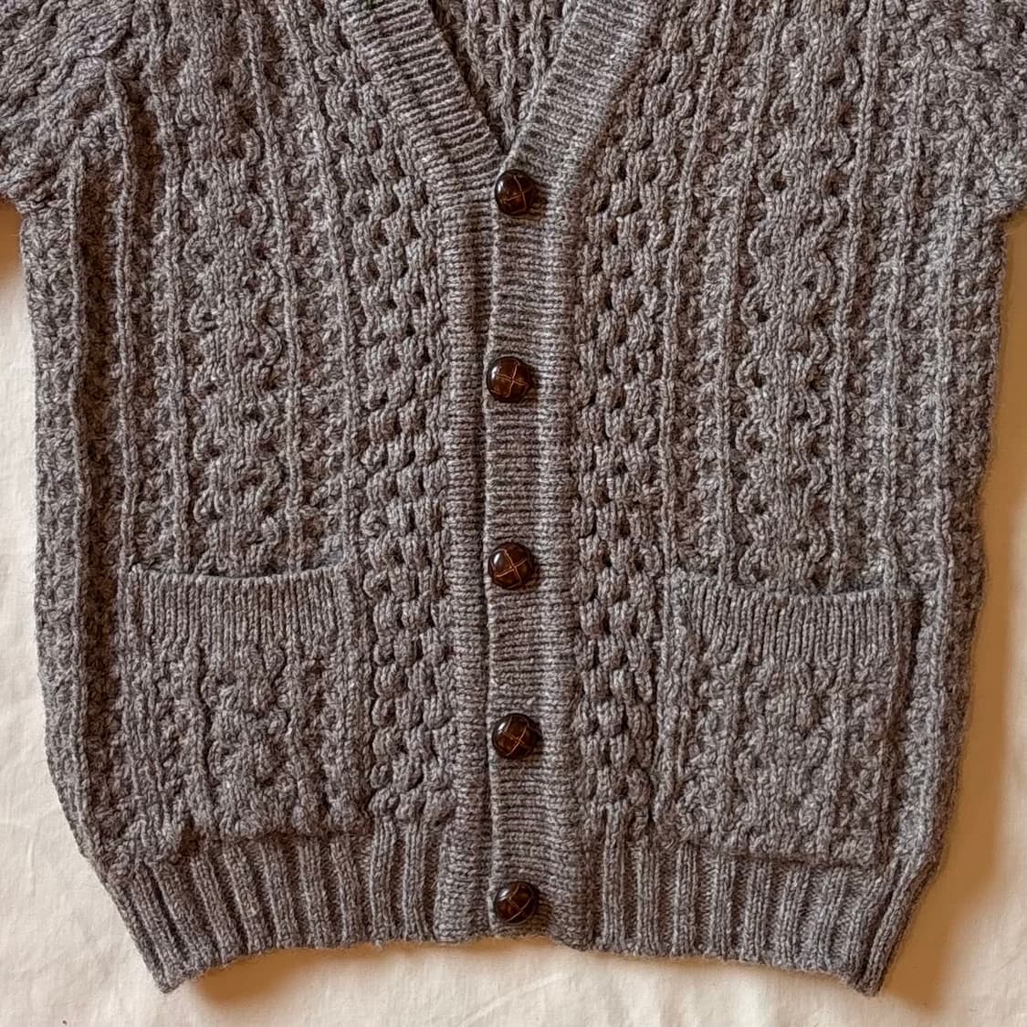 [100-102] 80s Ireland 도네갈 니트웨어 울 아란 니트 상품이미지4