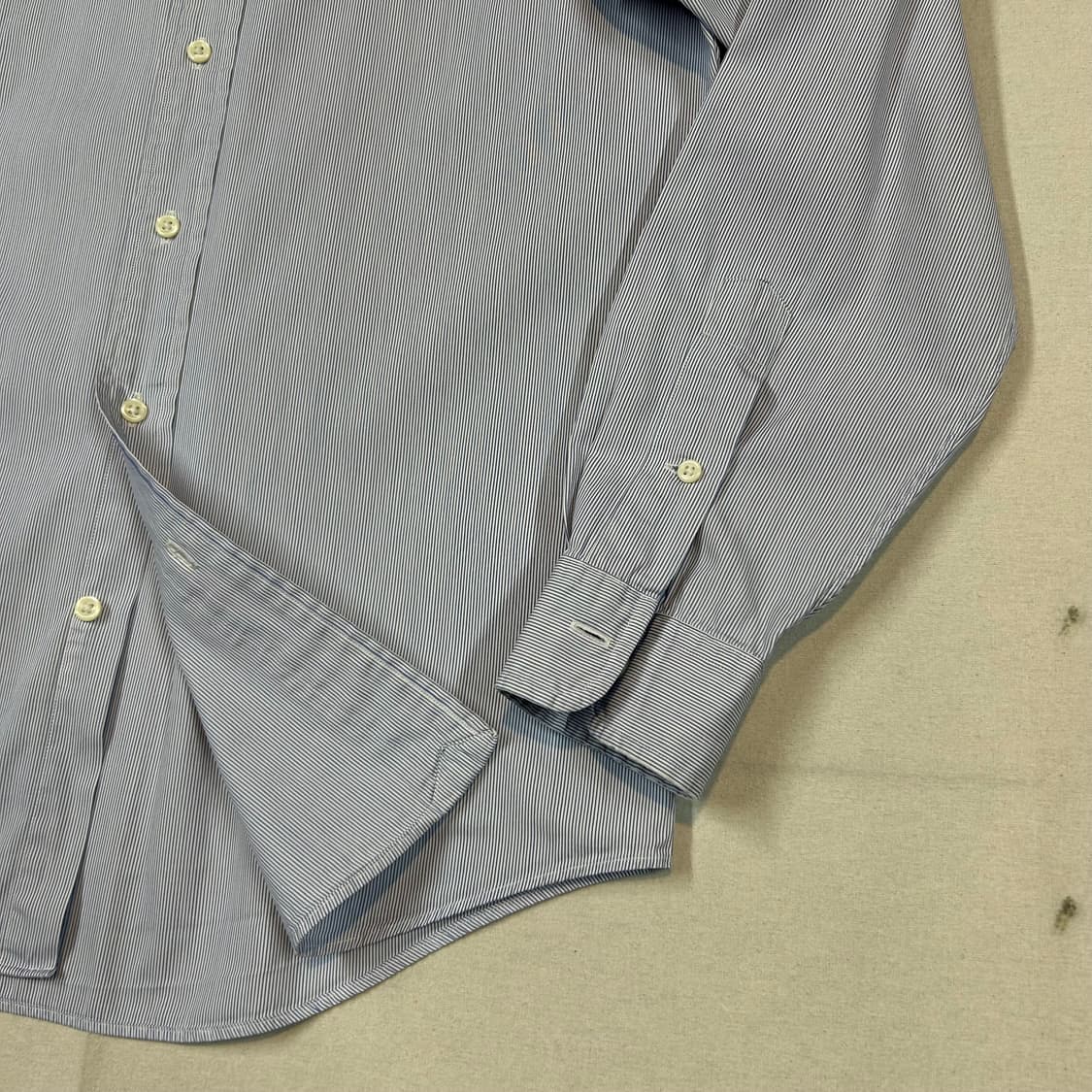 S) 폴로 랄프로렌 클래식 블루 스트라이프 포플린 셔츠 상품이미지5