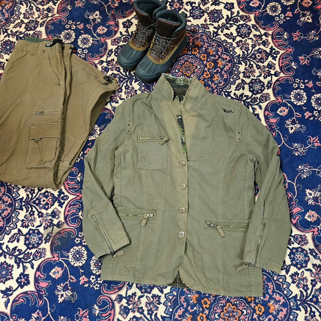 퀵실버(QuikSilver)00's 카모플라쥬 리버시블 야상 버튼 자켓 상품이미지8