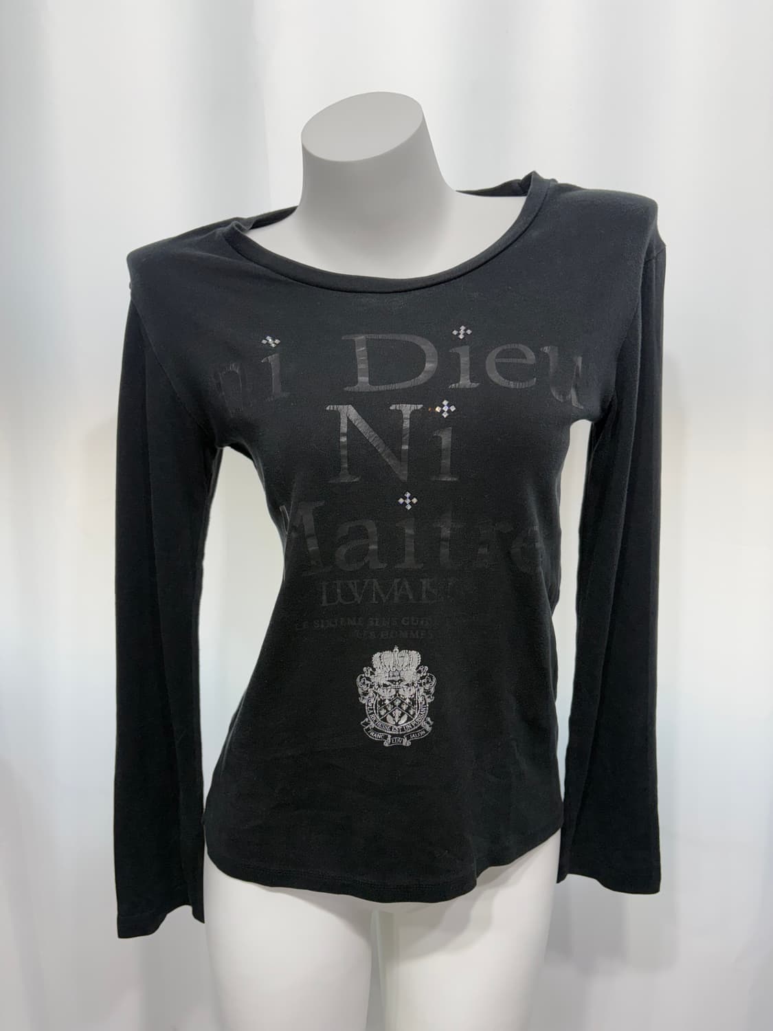 🎸블랙 레터링 프린팅 롱슬리브🎸 상품이미지5