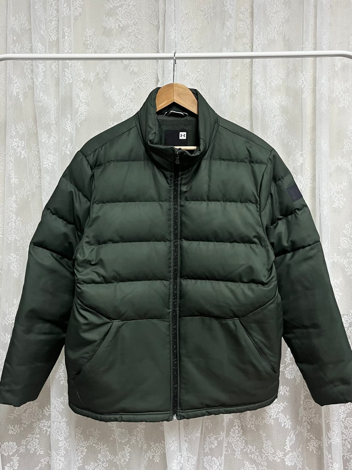 XXL) 언더아머 덕다운 패딩 점퍼 그린 상품이미지1