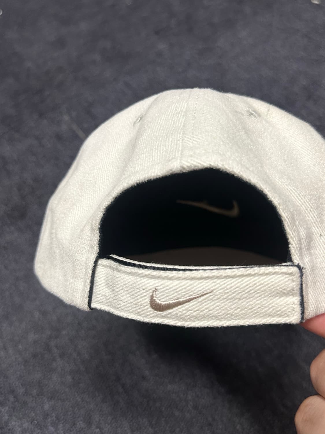 90s Nike 나이키 심플 스우시 베이직 코튼 베이스볼캡    상품이미지3