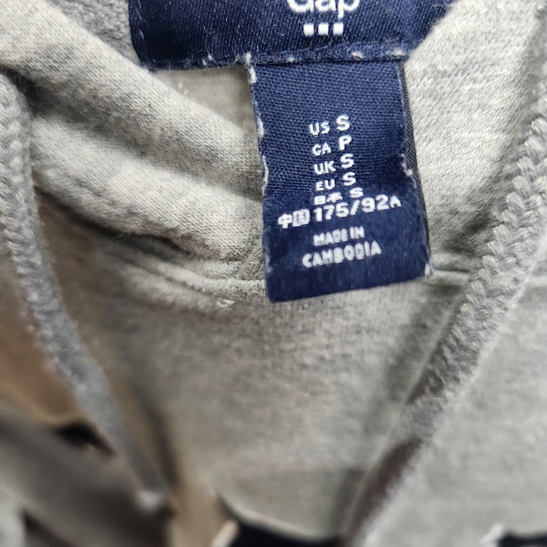 GAP 갭 빅로고 자수 후드티 S(M) 상품이미지5