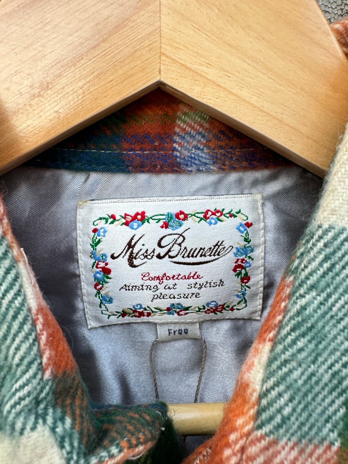 일본 빈티지 멀티 컬러 체크 투포켓 플란넬 셔츠  상품이미지4