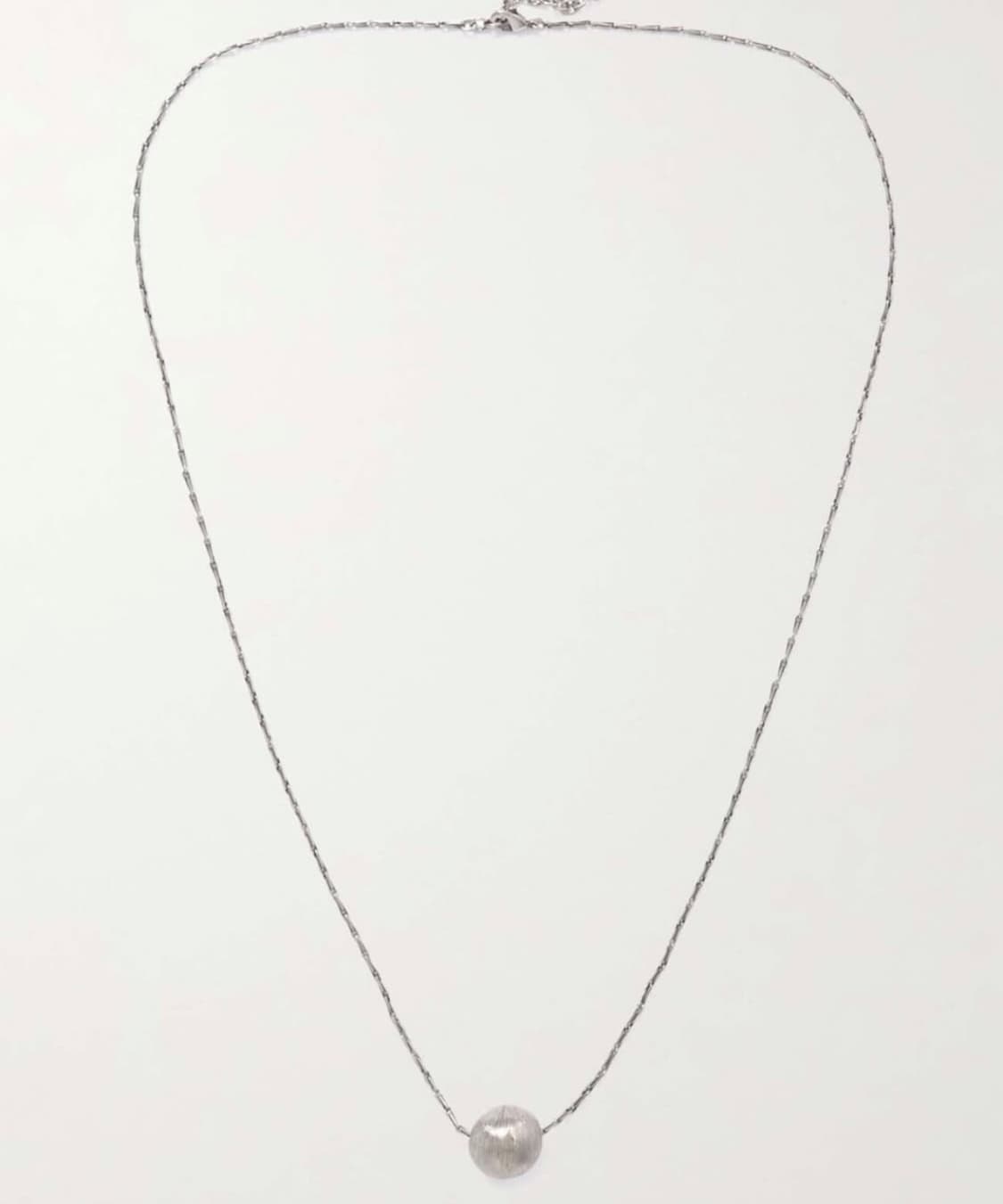 생로랑 실버 볼 목걸이 상품이미지3