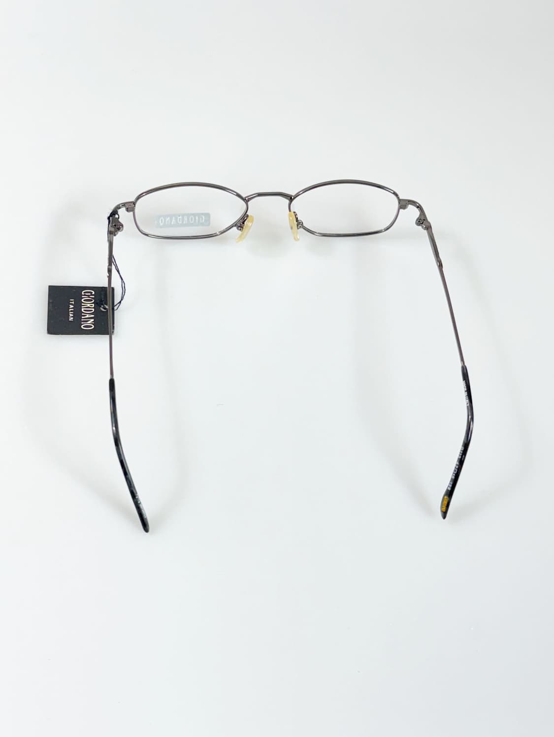 90s GIORDANO 슬림 오벌 건메탈 프레임 빈티지 안경 상품이미지6