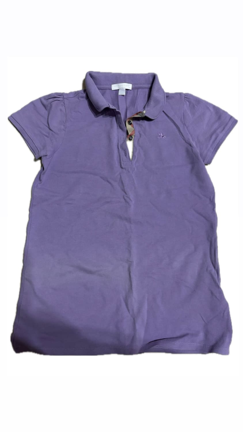 Burberry 피케 반팔 셔츠 purple 상품이미지2